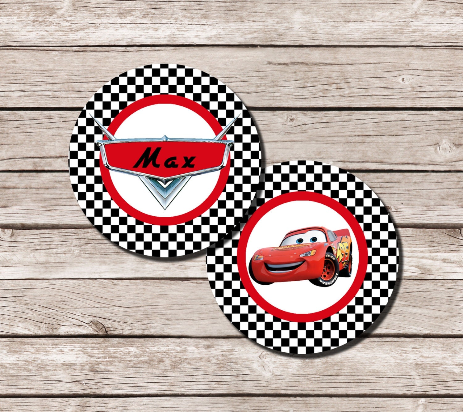 Lightning McQueen Cupcake Toppers Printable