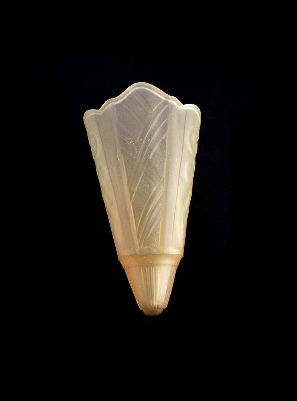 Items similar to Art Deco Antique Glass Slip Shade on Etsy