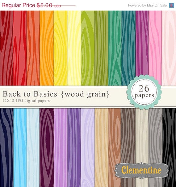 40% OFF SALE Wood grain digital paper 12x12, digital scrapbooking paper, royalty free commercial use- Instant Download Il_570xn