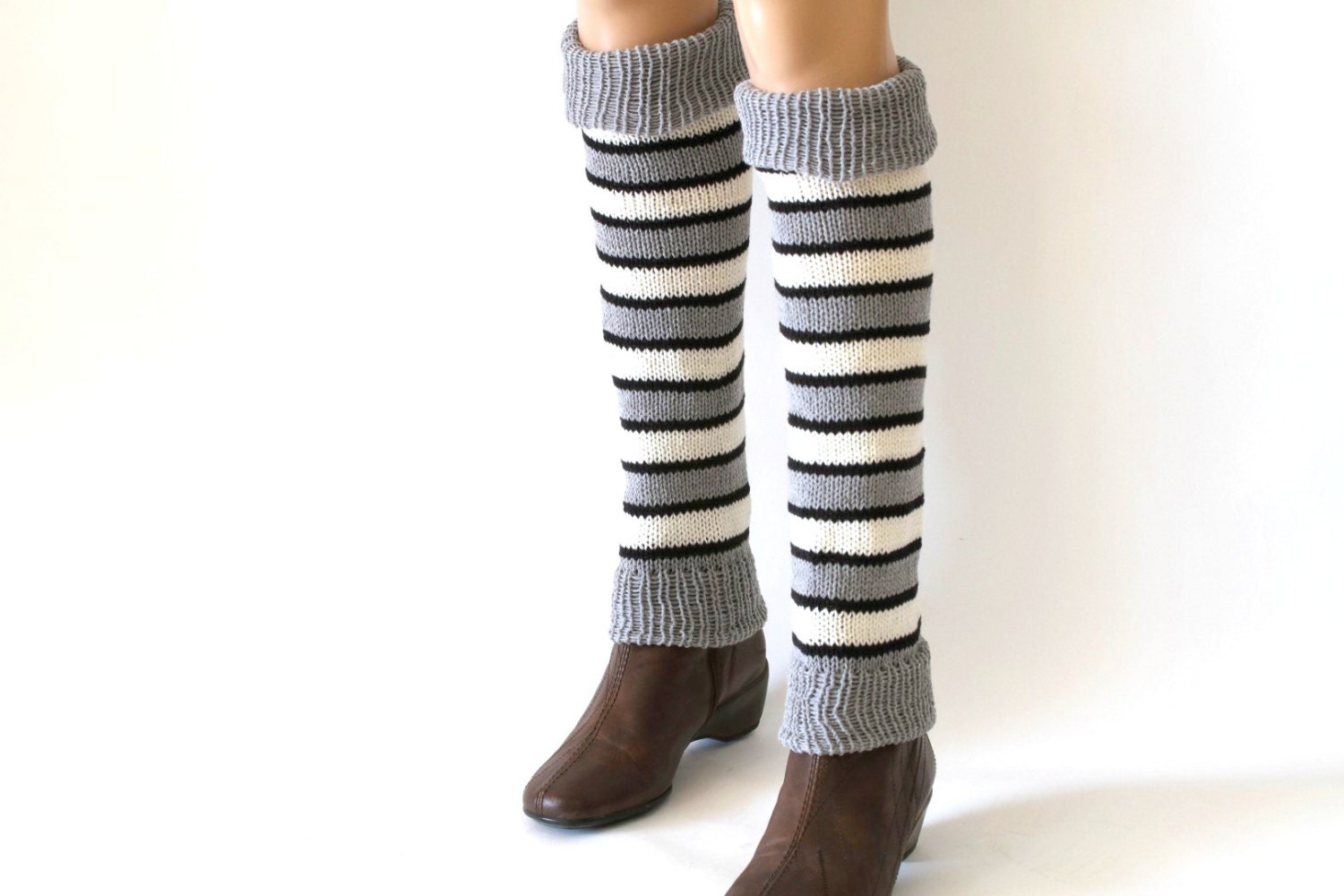 Leg Warmer Knitting Tutorial Toeless Socks PDF Pattern by etty2504