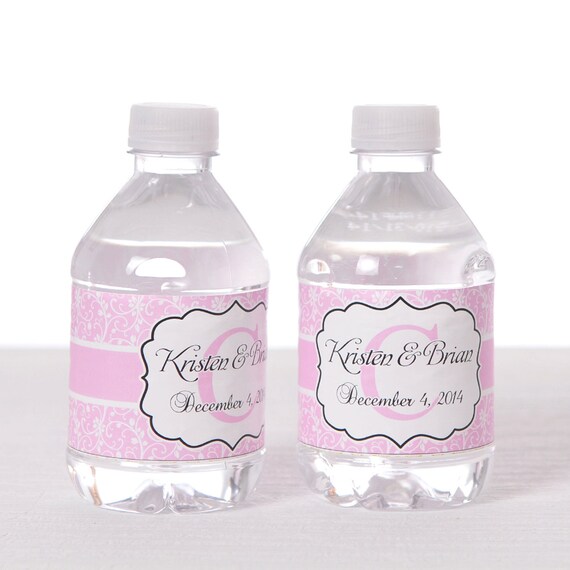 50 Wedding Water Bottle Labels - Waterproof Self Stick Labels Il_570xn