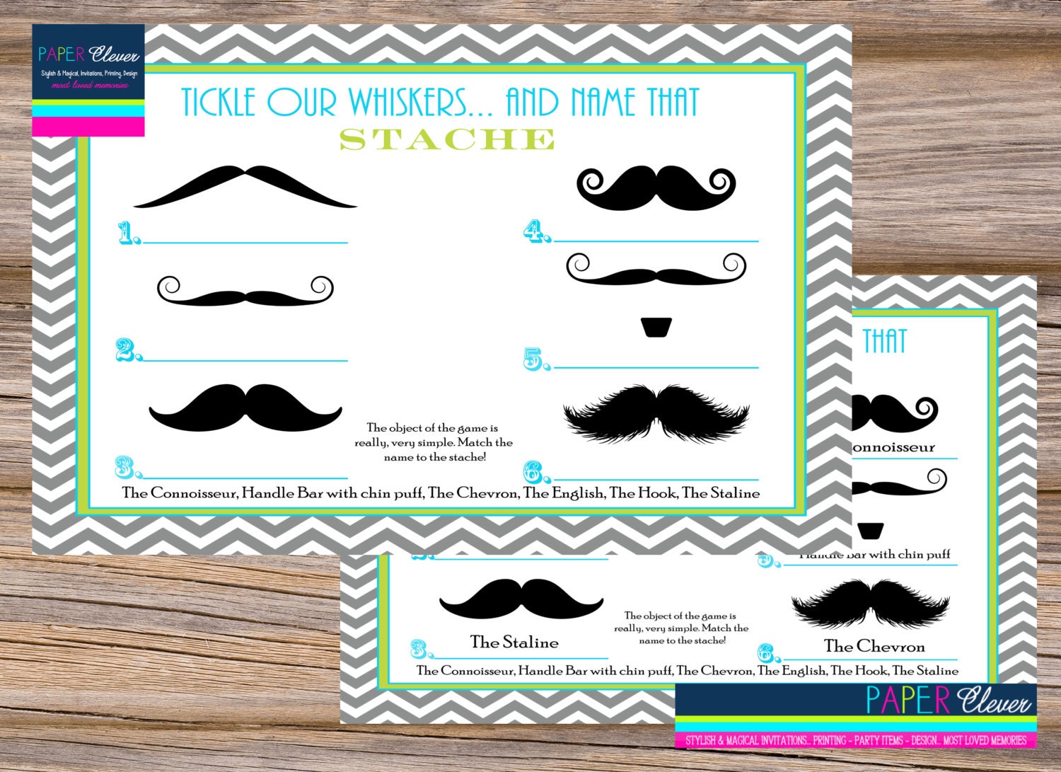 name the mustache game, baby shower, birthday party - instant download #303 Il_570xn