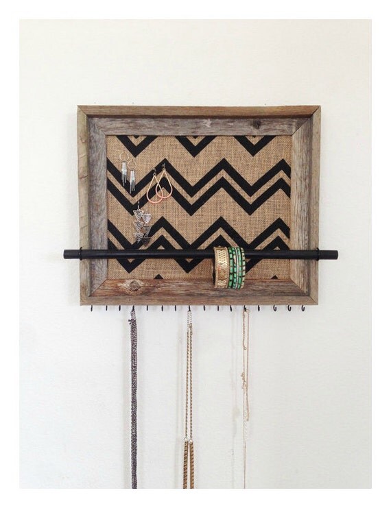 14x17 Barn Wood Jewelry Organizer Choice of by AfterTheLeavesFall