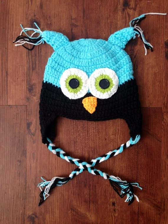 Owl knit hat