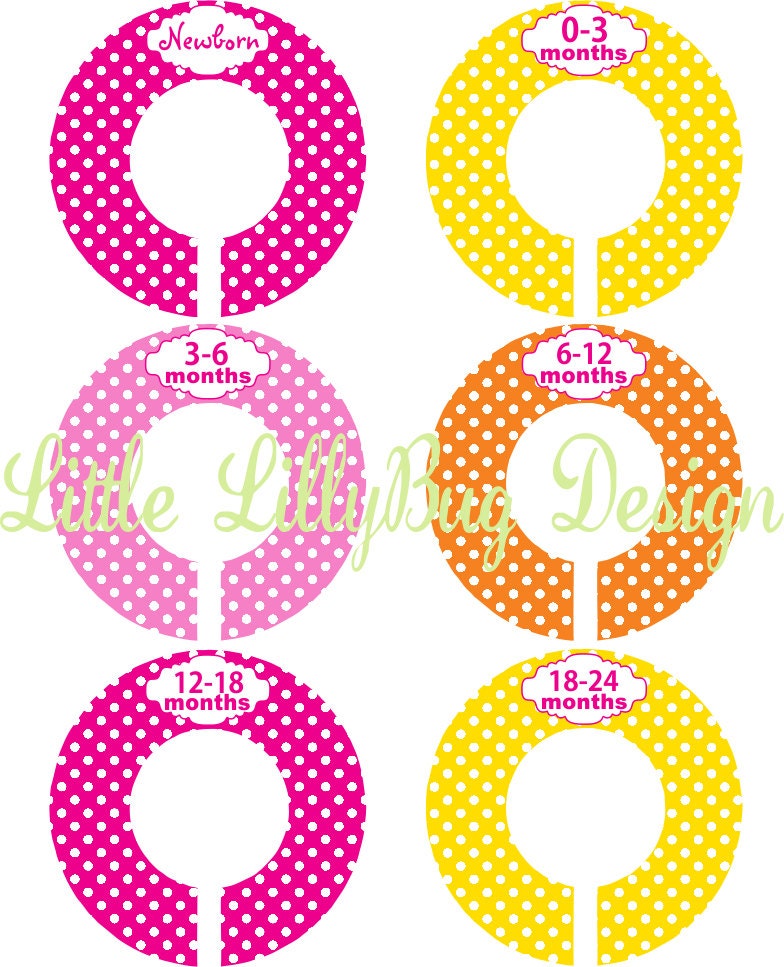 Custom Baby Closet Dividers Girl Princess by LittleLillyBugDesign