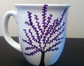 Coffee cup purple tree - CanvasAndPaperPieces Coffee cup purple tree - CanvasAndPaperPieces