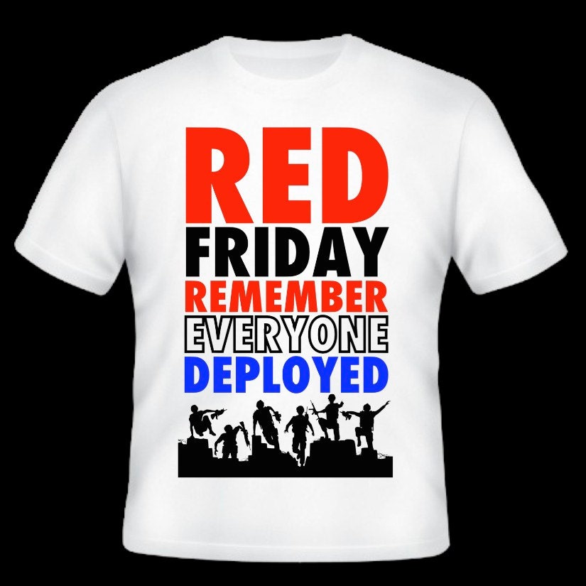 Red Friday TShirt by RH2Creations on Etsy