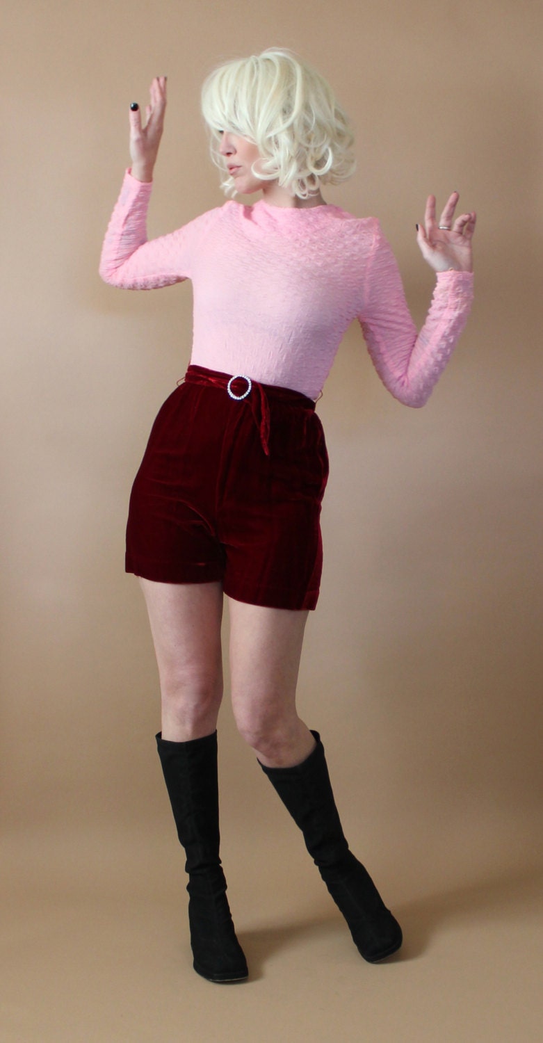 velvet hot pants