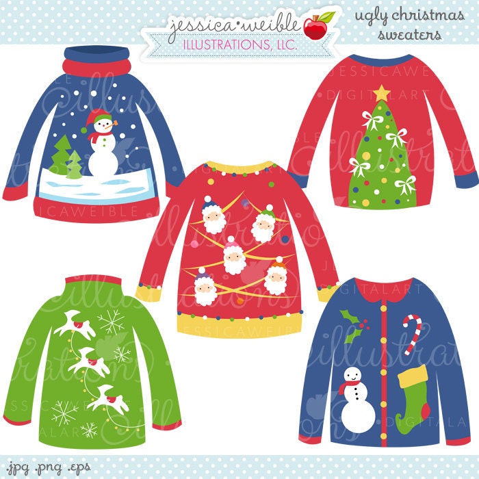 free ugly holiday sweater clip art - photo #7