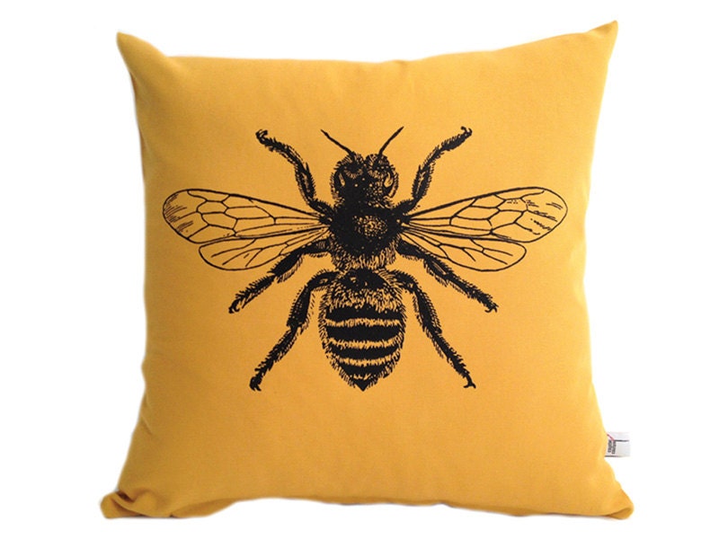 bee plush pillow