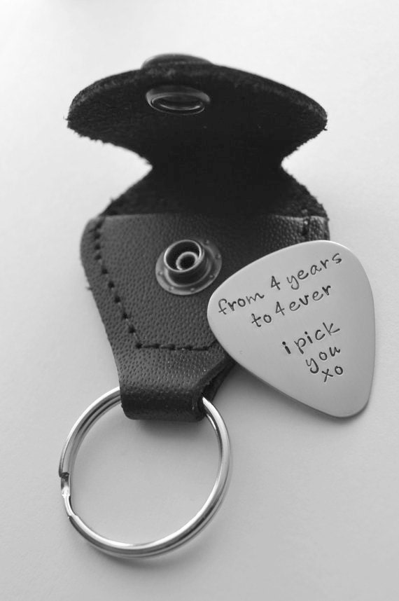 Personalized guitar pick with case - Father's Day - Groomsmen Gift - Groom Gift - Anniversary Gift