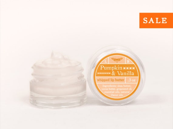 SALE - Pumpkin & Vanilla - Whipped Lip Butter - Natural Icing for Your Lips