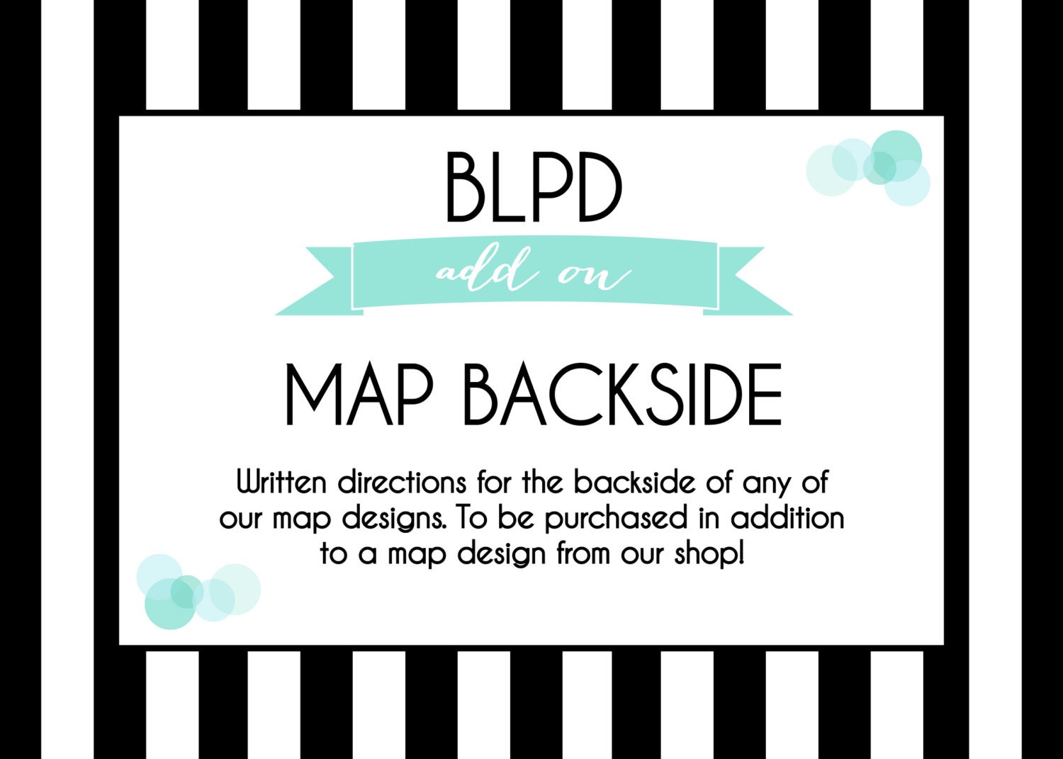 Backside Directions for Any Event Map - DIY - Printable Il_570xn