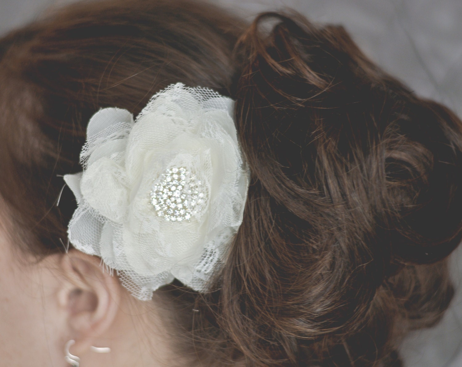 A Broche De Flor De Tecido Grande Broche De Corsage Broche | Parcelamento Sem Juros