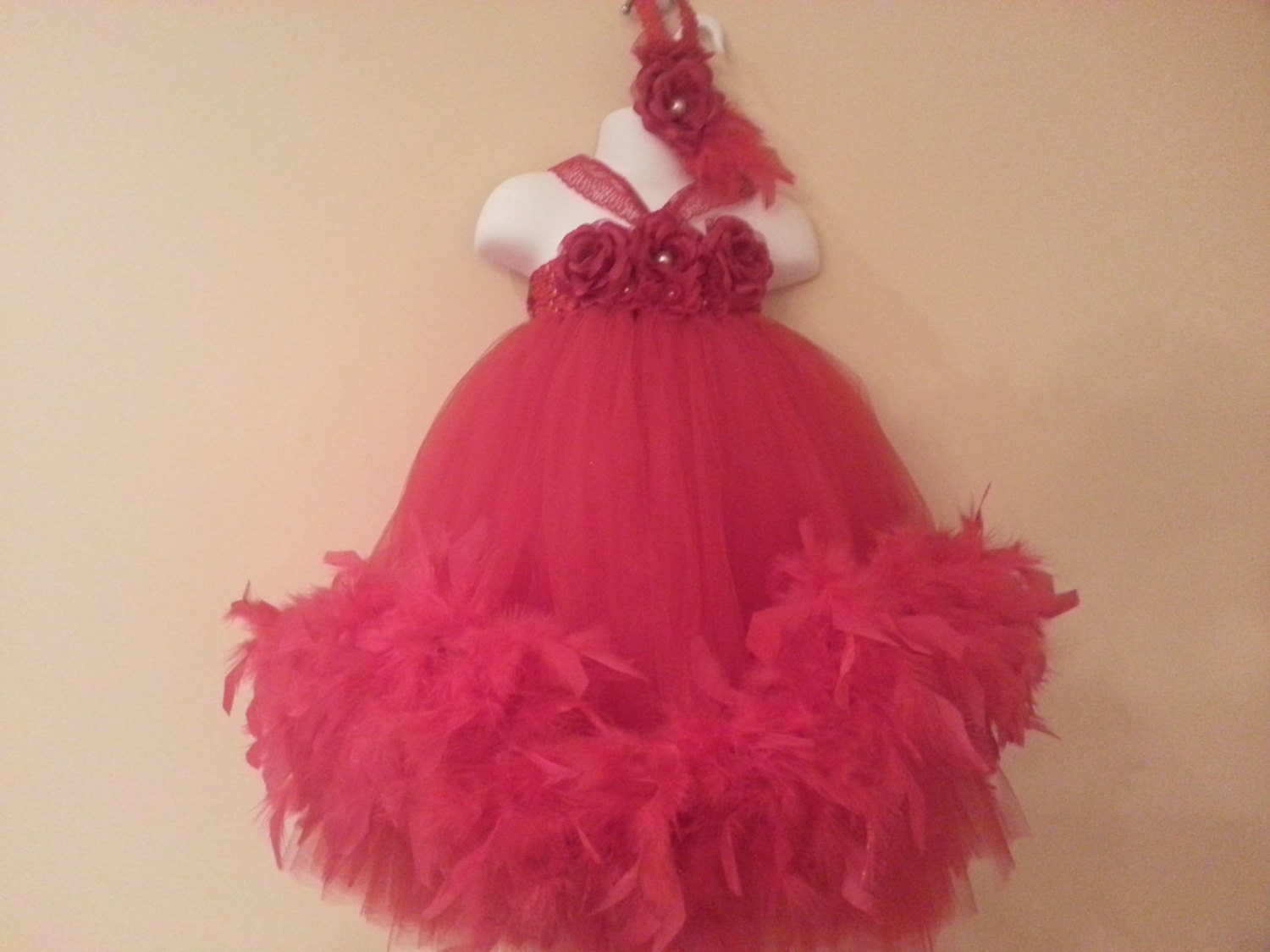 Feather Boa Tutu Dress By Beautifulbreebrees On Etsy