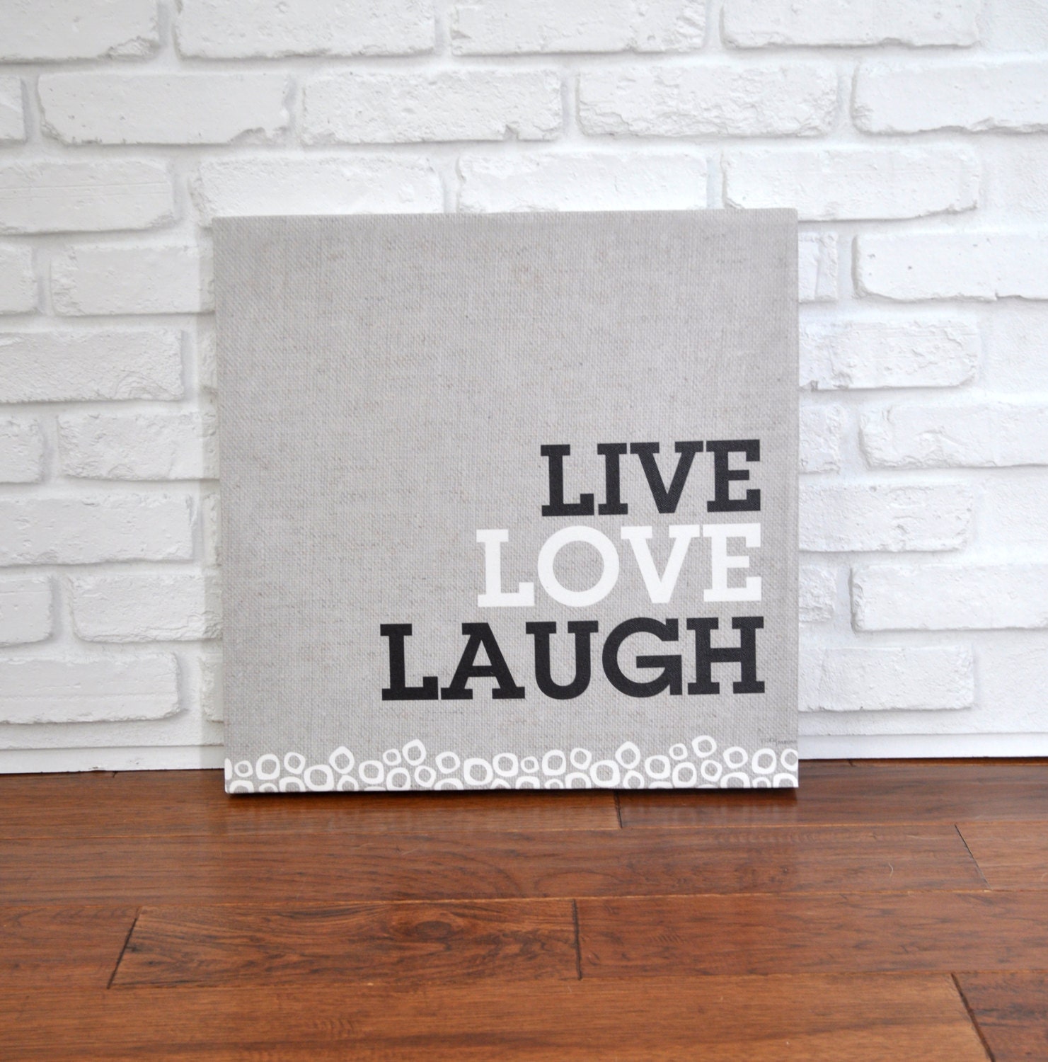 Live Love Laugh Canvas Wall Art by VickyBaroneDesigns on Etsy