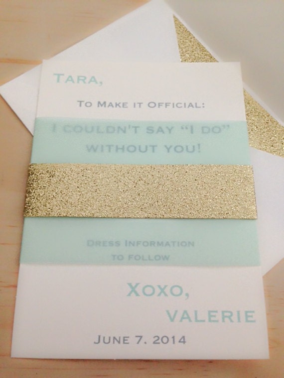 Bridesmaid Invitations Will you be my by ForeveryMomentCo on Etsy