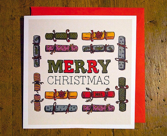 Merry Christmas - Eco Friendly Art Greeting Card - bocoloco