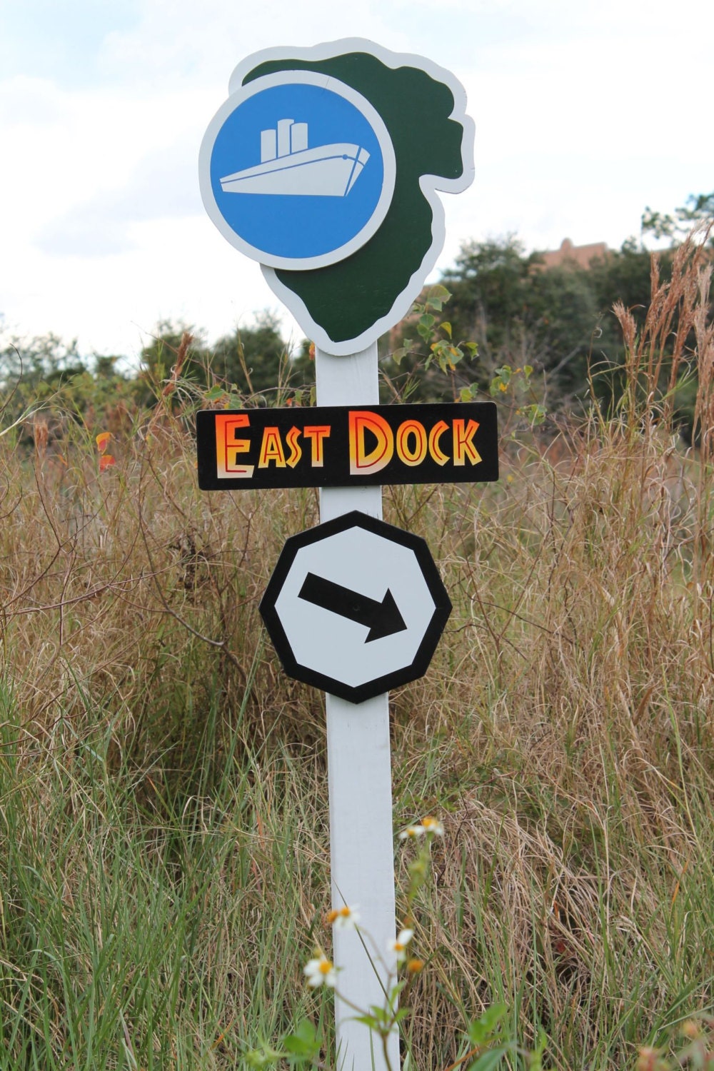 Items similar to Jurassic Park East Dock Sign on Etsy