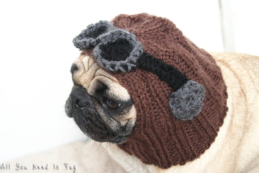 Aviator Dog Hat by on Etsy