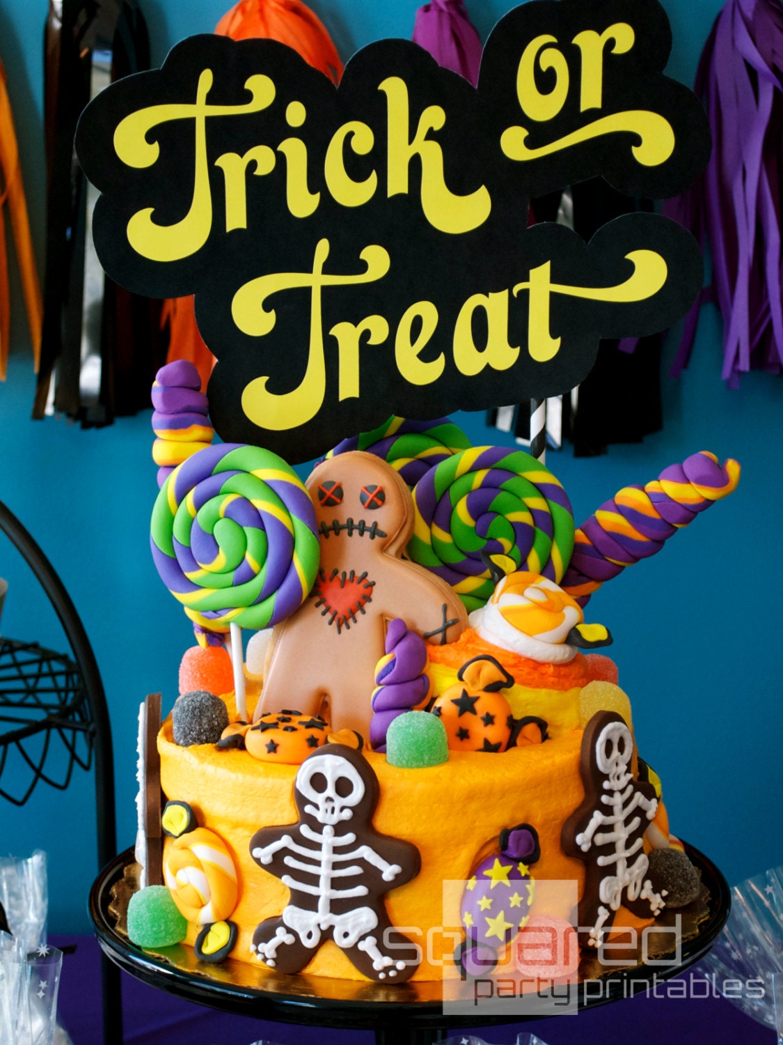 Printable Halloween Party Package Candy Land - Printable DIY - Trick or Treat - Print it Yourself - Halloween Candyland Party Il_570xn
