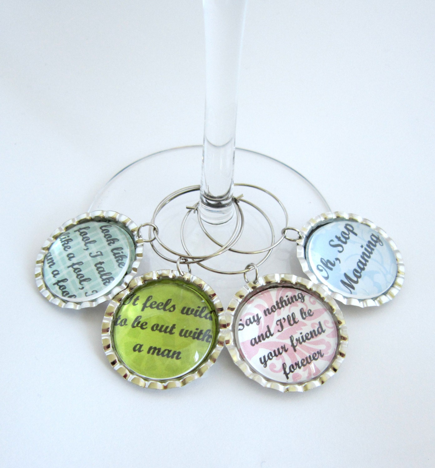 Downton Abbey Wine Glass Charm Lady Mary by TheSecondMarshmallow