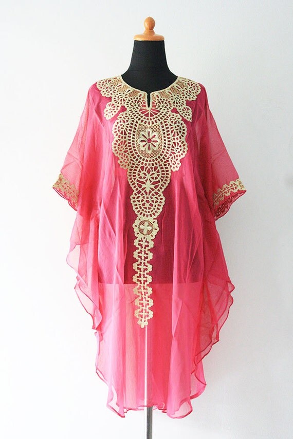 chiffon caftan