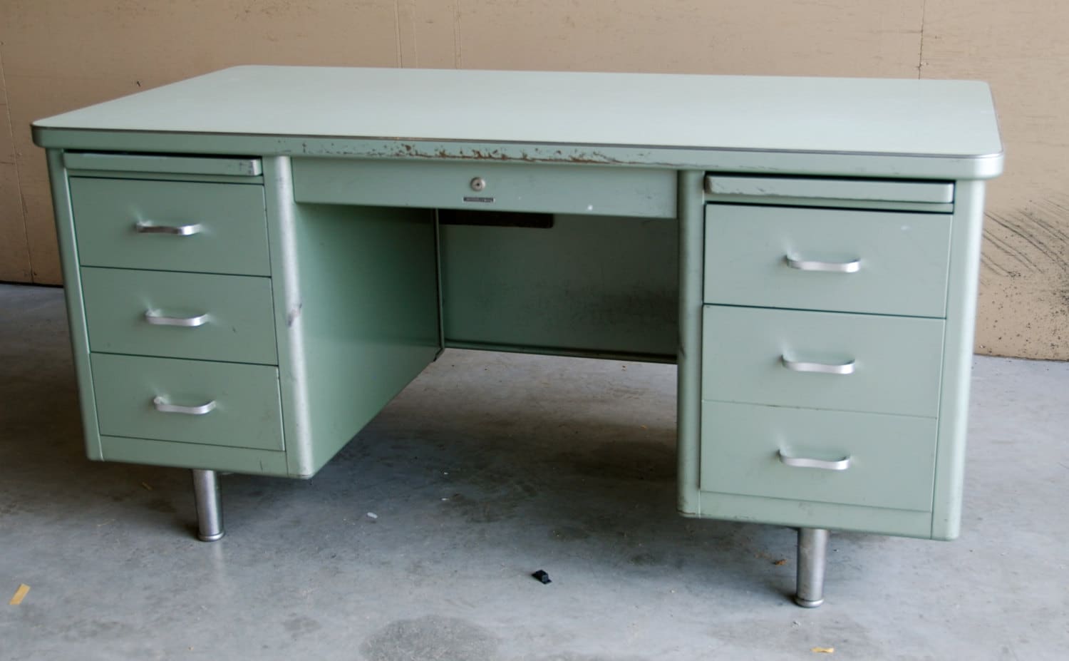 Items similar to Steelcase Tanker Desk 1960's on Etsy