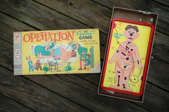 1965 Milton Bradley Operation Electric Board By Atlantahooplas