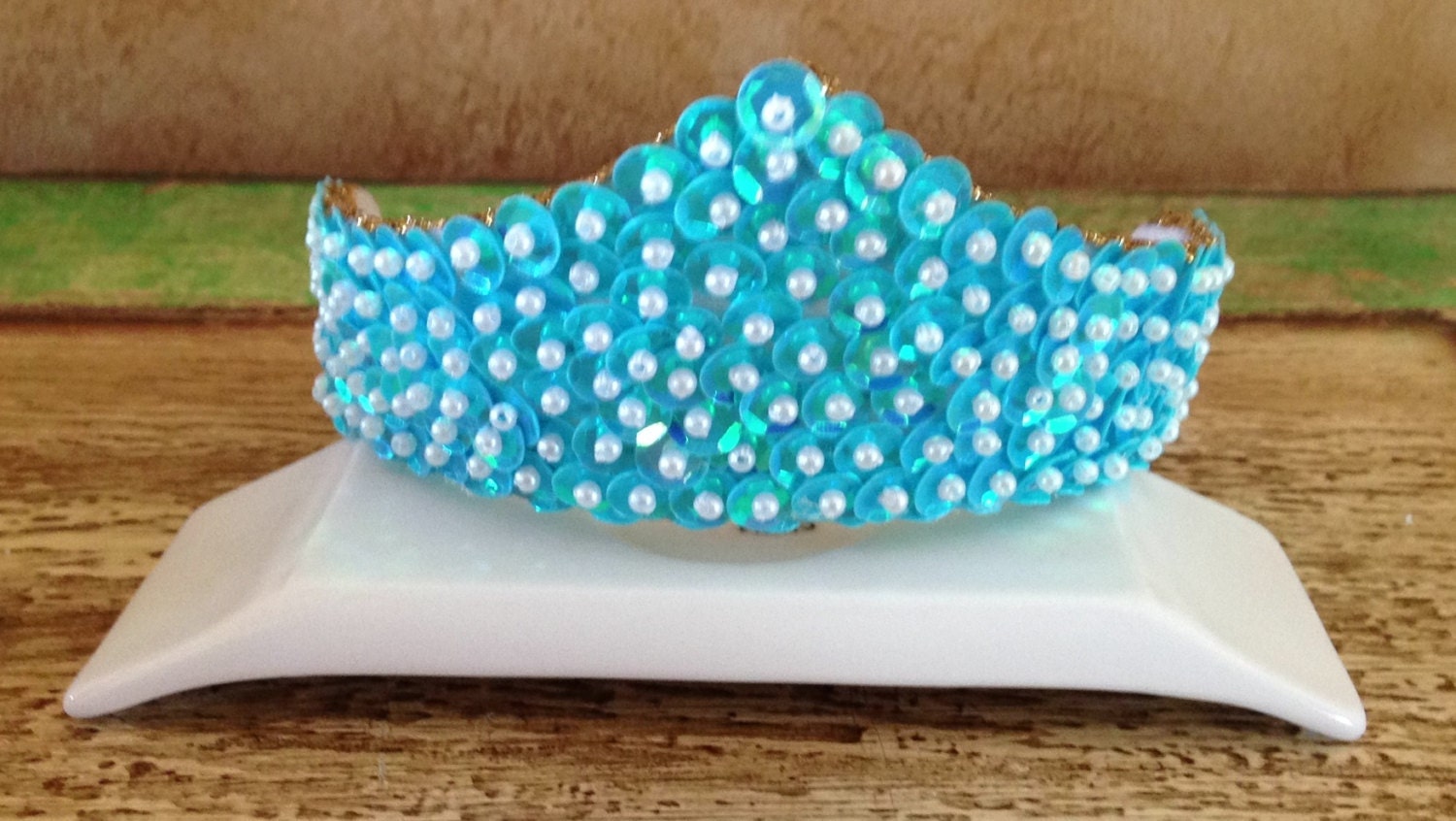 Beautiful Turquoise Princess Jasmine Tiara Il_570xn