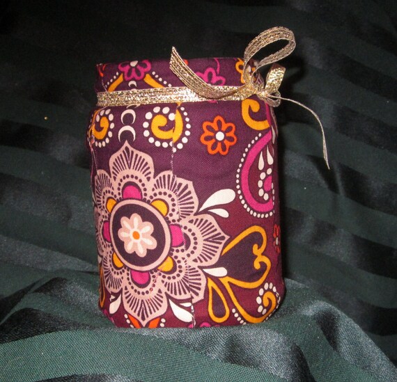 Vera Bradley Fabric Decoupage Flower Vase Vera Bradley Fabric Decoupage Flower Vase