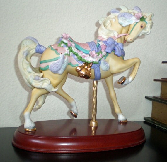 Items similar to Lenox Porcelain Carousel Horse 1989 24k Gold