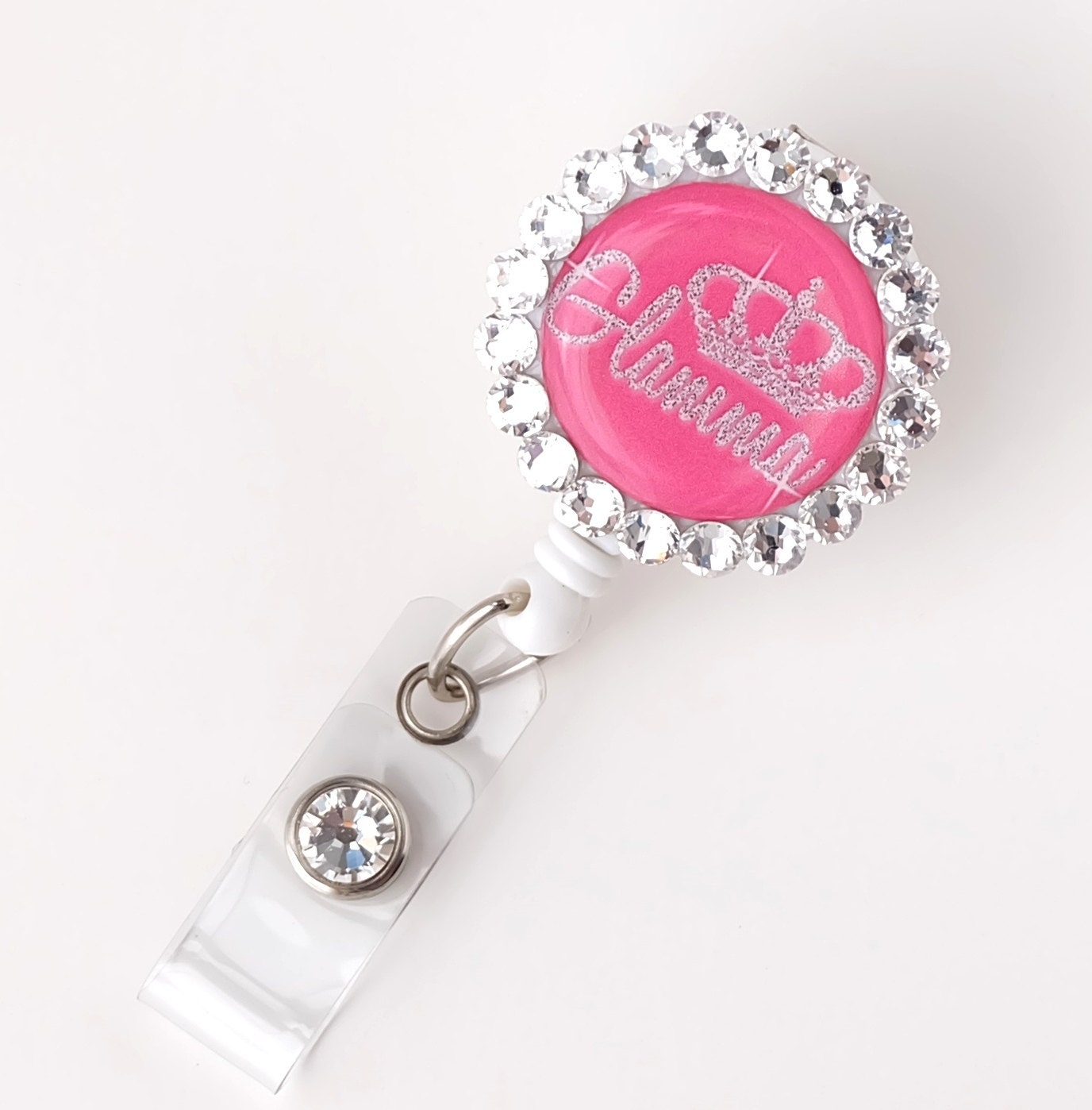 Glamma Bling Badge Reels Unique ID Holder Swarovski