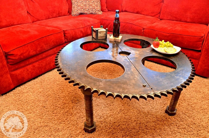 Industrial Gear Table - RoostersCreations