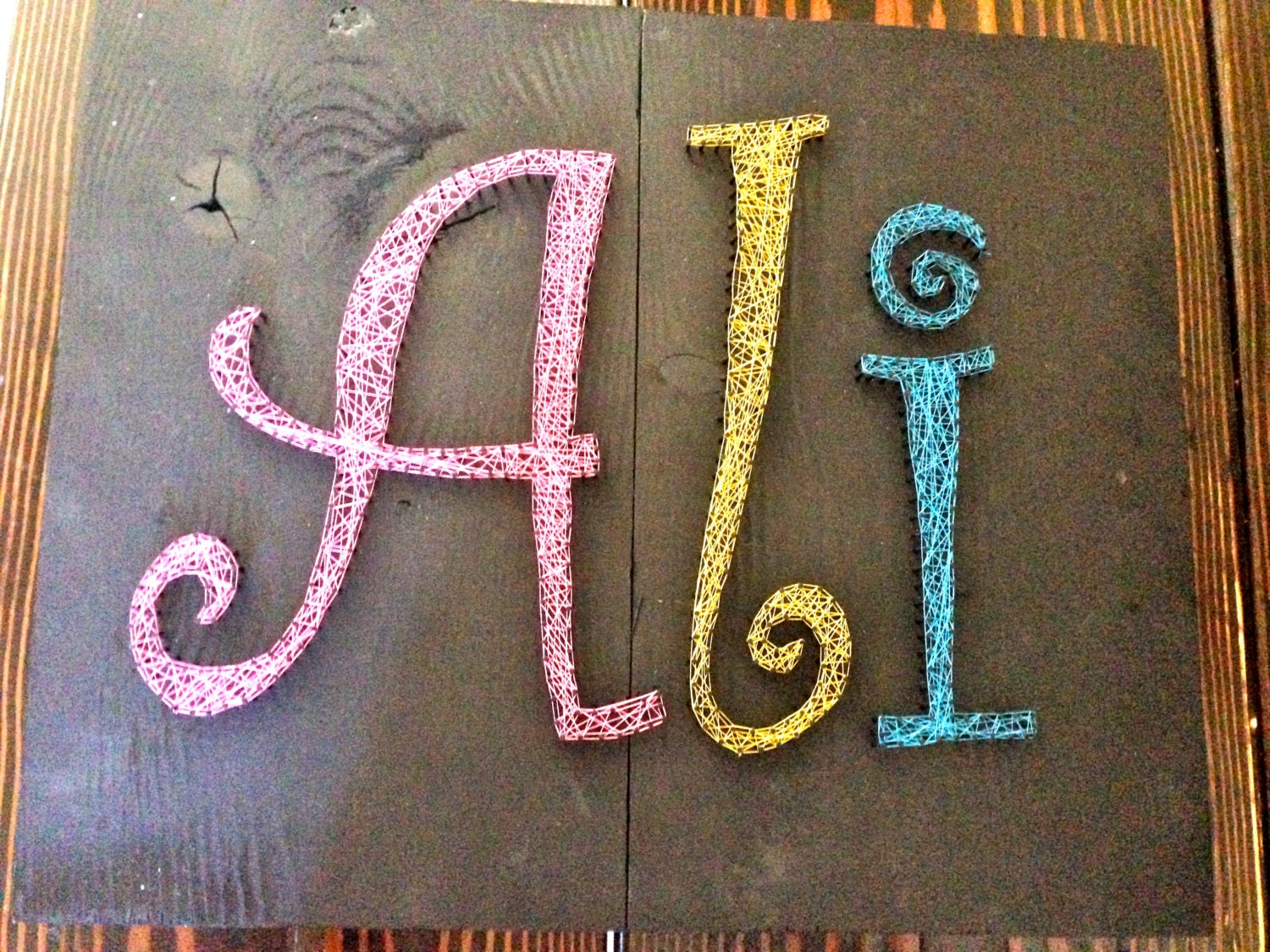 Popular items for name string art on Etsy
