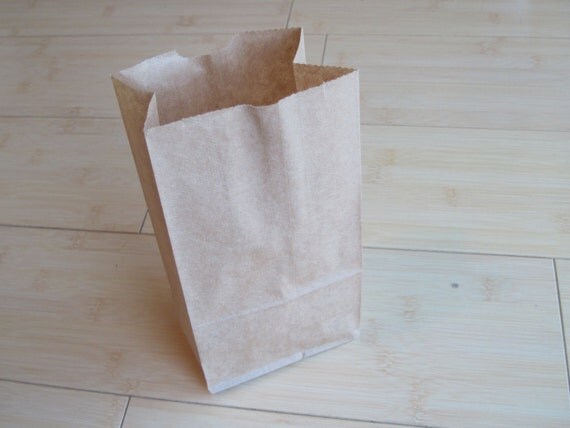 25 Medium Brown Kraft Paper Bags - Perfect for party favors, candy buffets, weddings and so much more Il_570xn