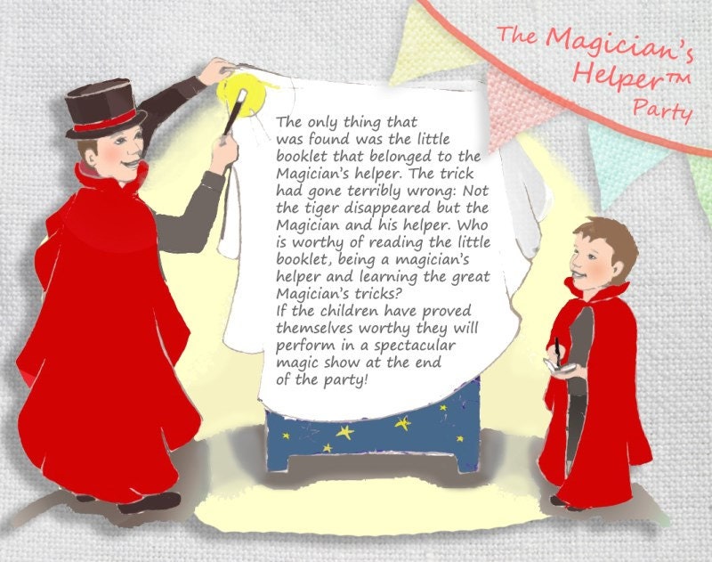 Complete kids birthday party in a booklet: The Magicians Helper Il_570xn