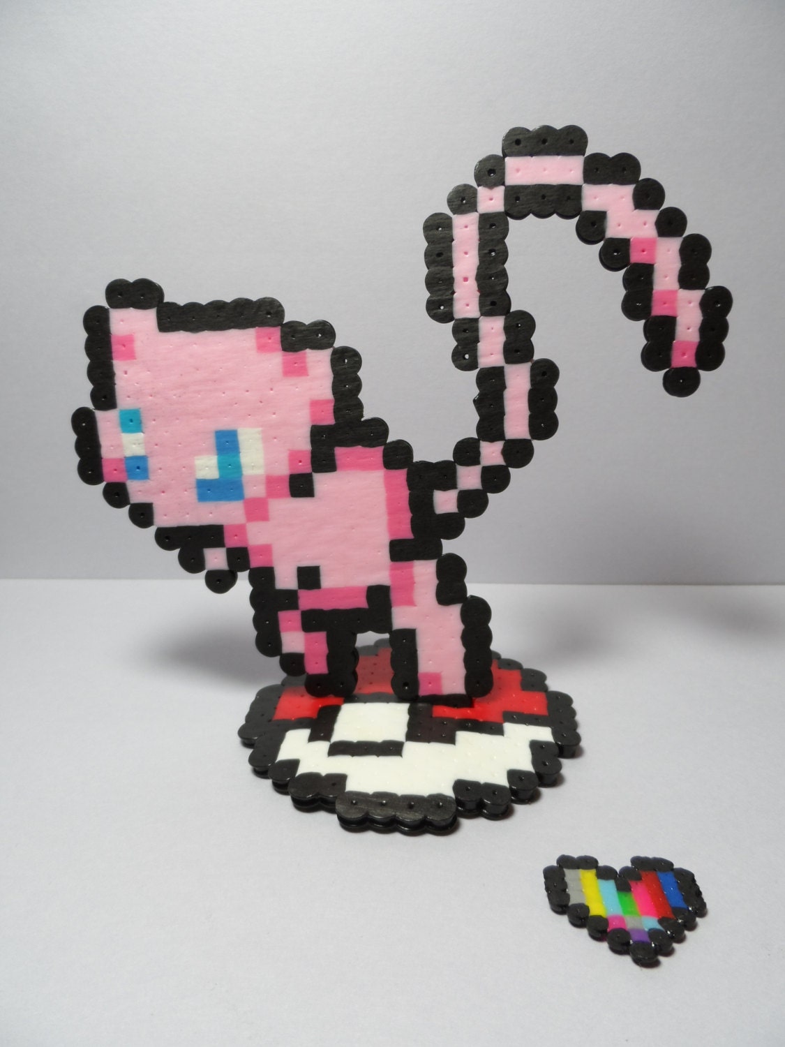 Pokemon Mew Perler Sprite by ByteIt on Etsy