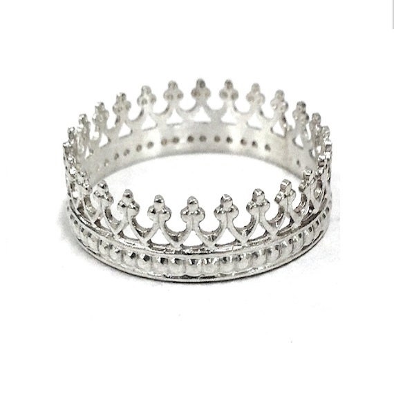 The Princess Ring - Sterling Silver Crown Best Friends Rings Forever