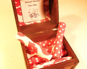 Sexual Favors Scrolls T Box Of 12 Sensual Favors For Him A