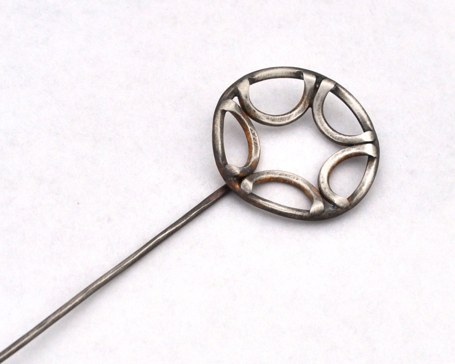 Sterling Silver Brooch, Silver Stick Pin, Geometric Jewelry - ErinAustin