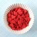 Large Red Heart Confetti Sprinkles for Cupcake Decorating (3 ounces)