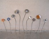 Metal Flower, Garden Art, 3D Flower Art, Garden Decor, Handmade Found Object Flower - IndustrialBloom Metal Flower, Garden Art, 3D Flower Art, Garden Decor, Handmade Found Object Flower - IndustrialBloom