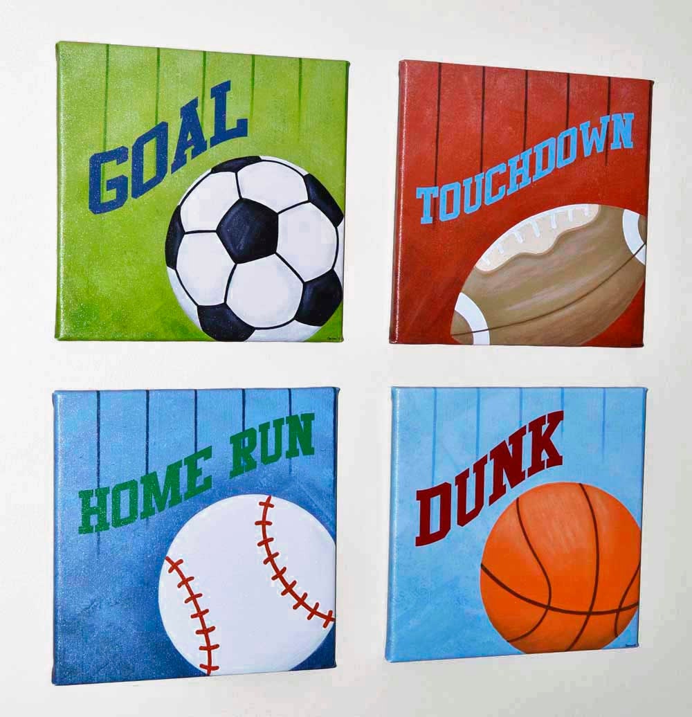 Sports Wall Art Print Original Painting by FrogsAndFairytales