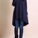 Loose doll models cotton Asymmetric long sleeved dress