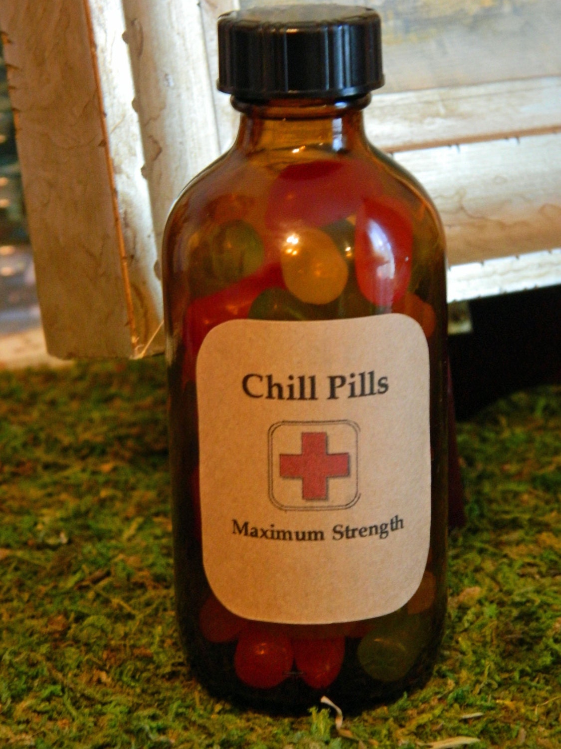 Novelty Chill Pills Gag Gift 4oz JAR for a by scripturegifts