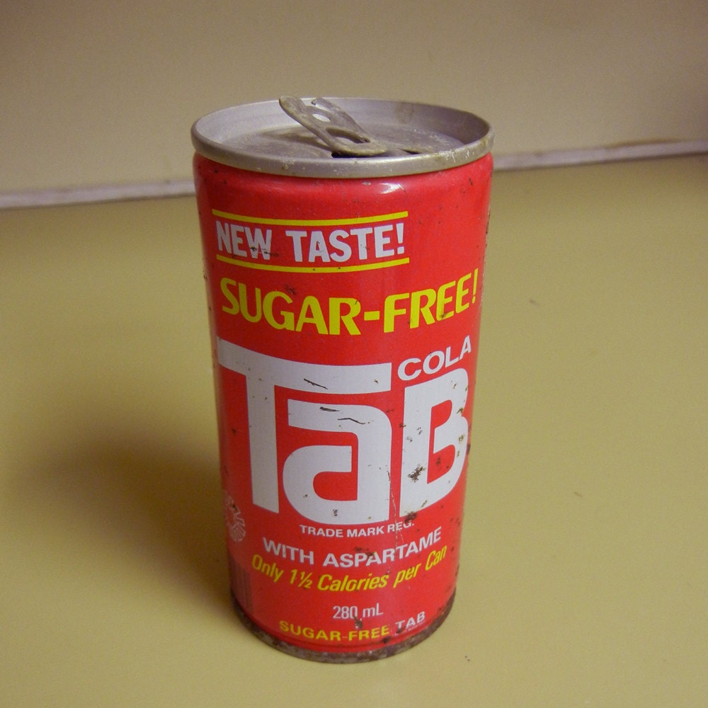 Vintage Tab Cola Can1970s/'80s Soda Soft by CinnamonGirlStuff