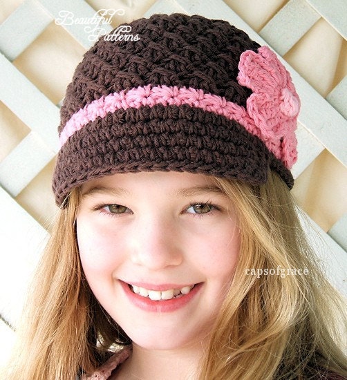 Hat Visor pattern hat to PDF Pattern visor Daisy Newborn 150 Hat Girl beanie Beanie with Crochet Hat Visor pattern hat to PDF Pattern visor Daisy Newborn 150 Hat Girl beanie Beanie with Crochet