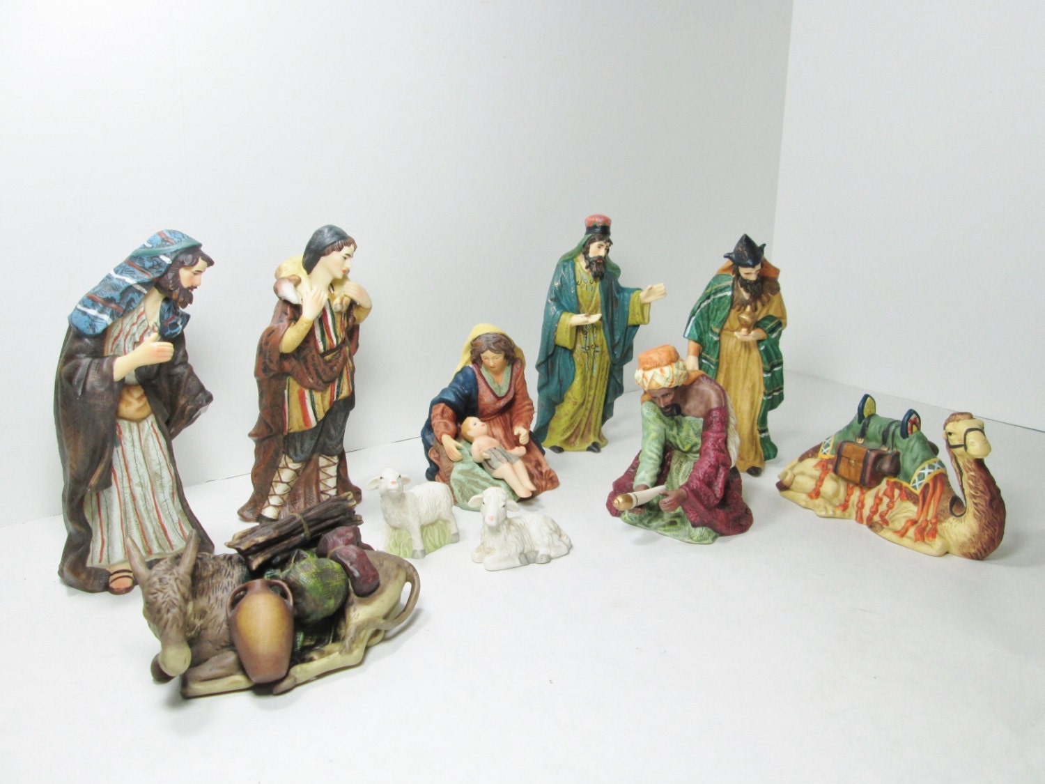 SALE Vintage Nativity Scene O'Well 11 Pc Set by GirlPickers