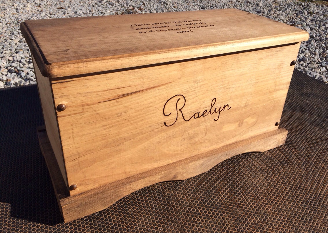 wooden toy chest large